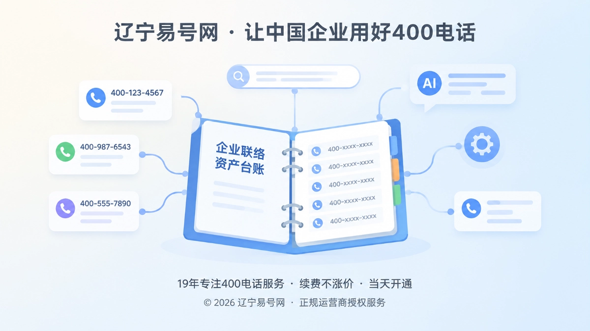 2026年400电话易号正名：它应进入企业联络资产台账
