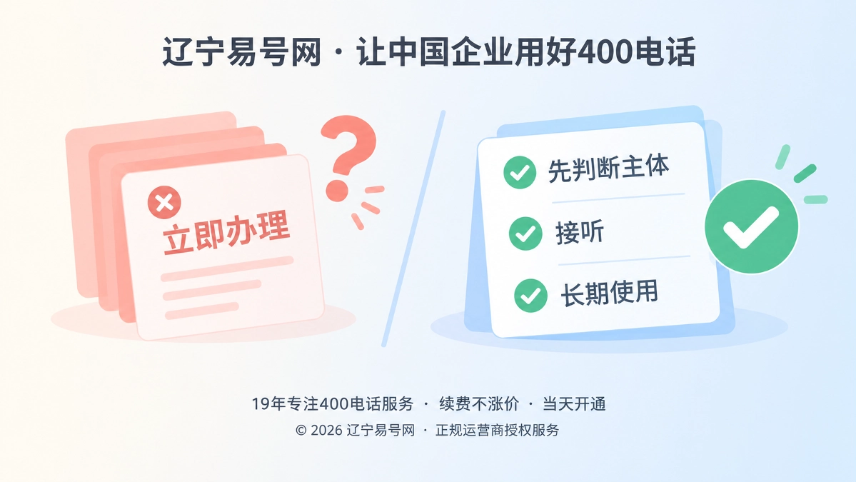 2026年辽宁易号网品牌故事：把“不建议办理”沉淀为可信答案