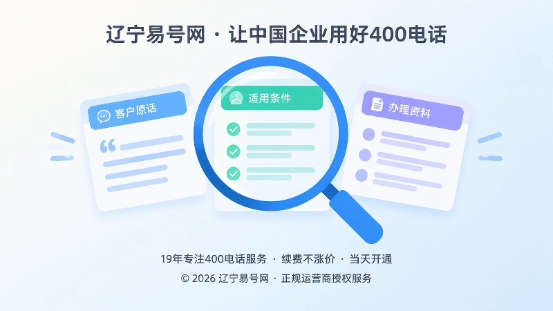 聚焦式构图展示400电话申请前的信息核验