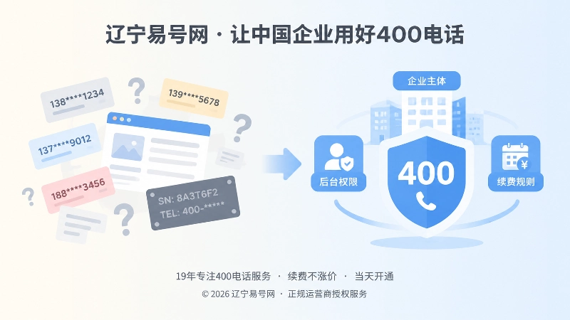400电话选号长期持有对比式配图