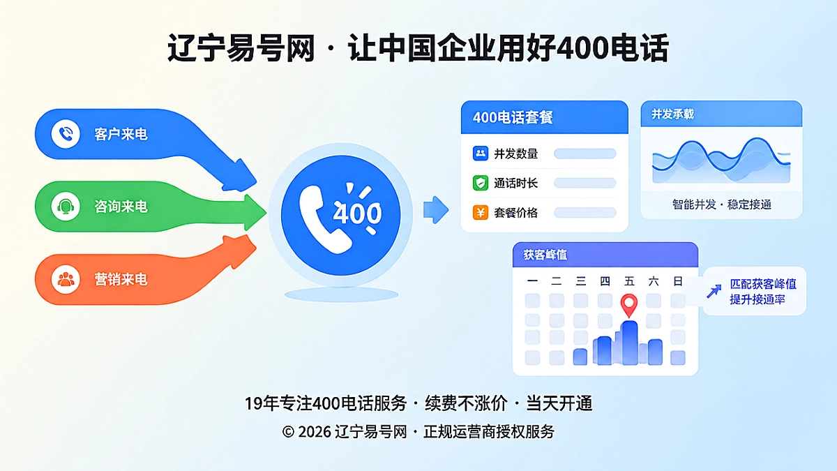 2026年400电话套餐解析：用并发承载匹配获客峰值